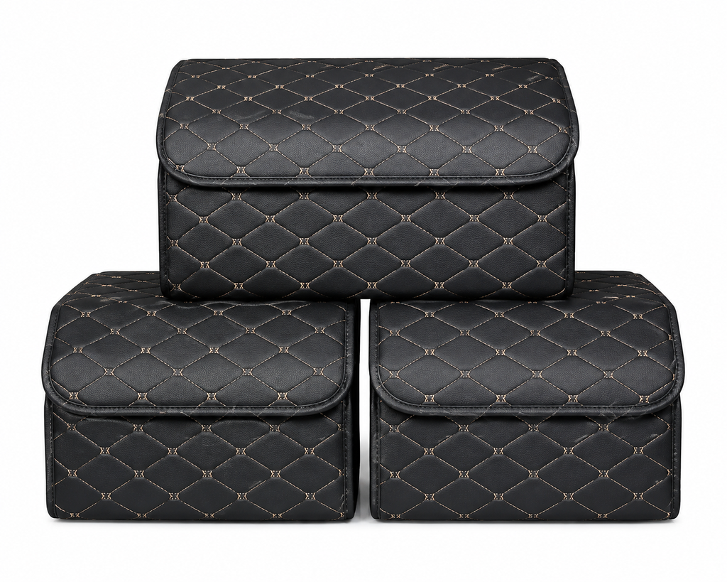 Premium Foldable Car Trunk Organizer – Large Capacity Storage Box for SUV, Sedan & Hatchback