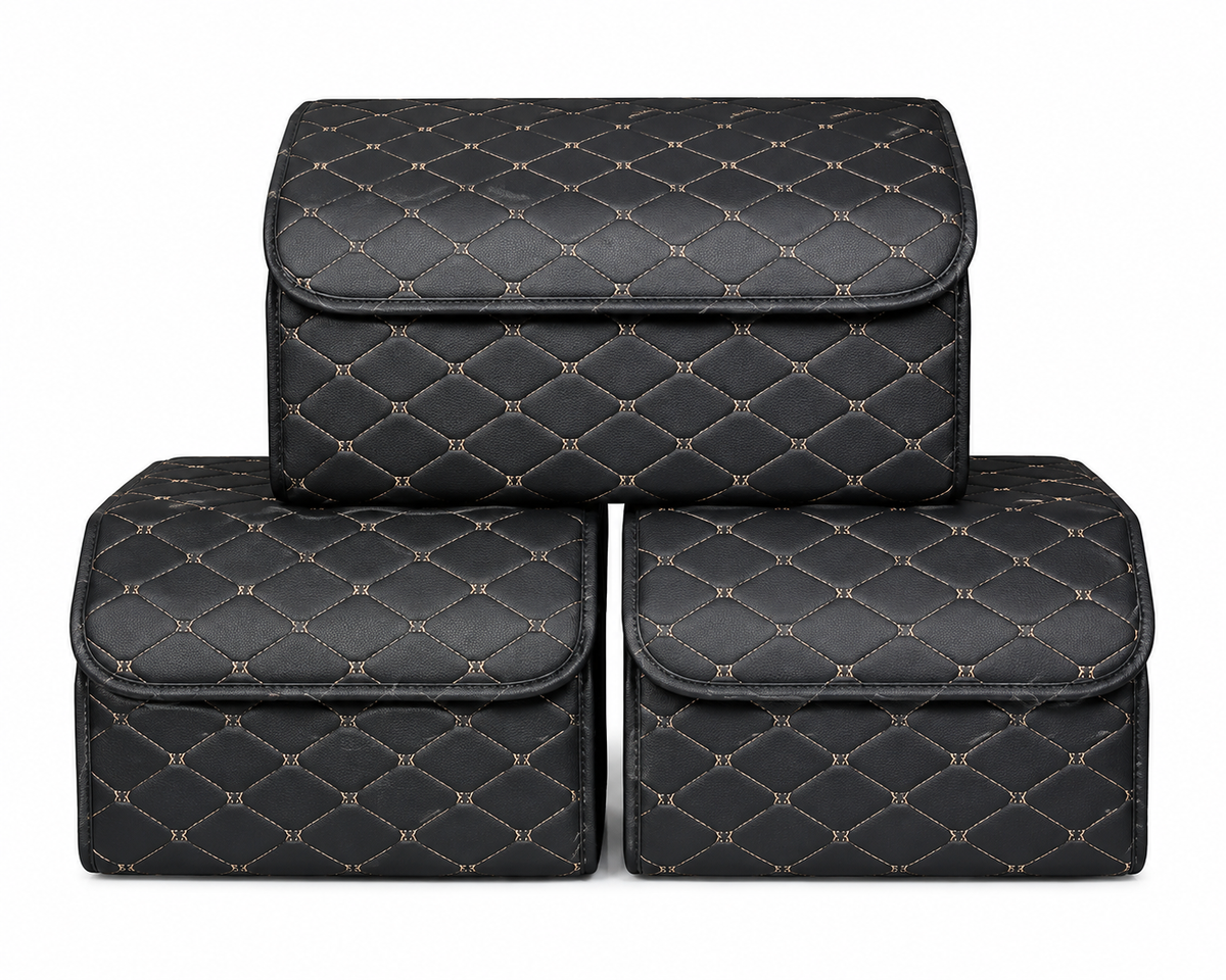 Premium Foldable Car Trunk Organizer – Large Capacity Storage Box for SUV, Sedan & Hatchback