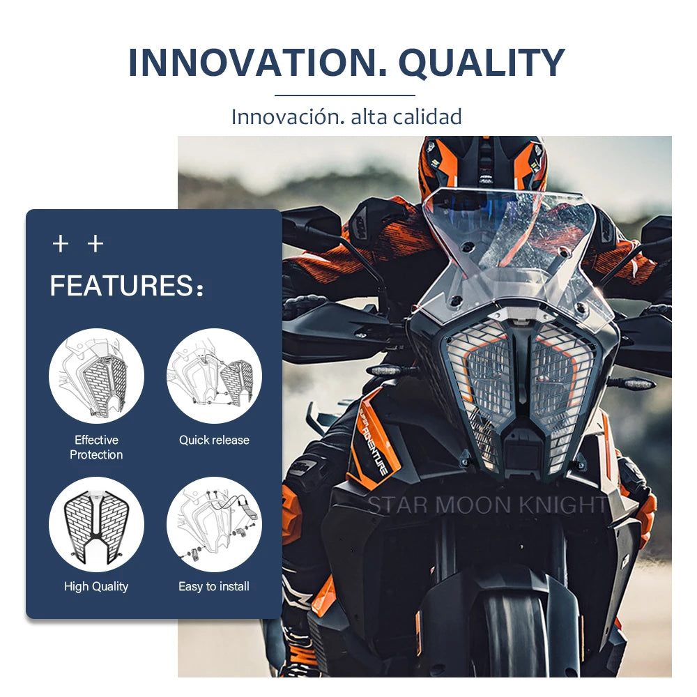Headlight Guard Grill - Protector Cover for 1290 Super Adventure ADV S/R 2021-2024