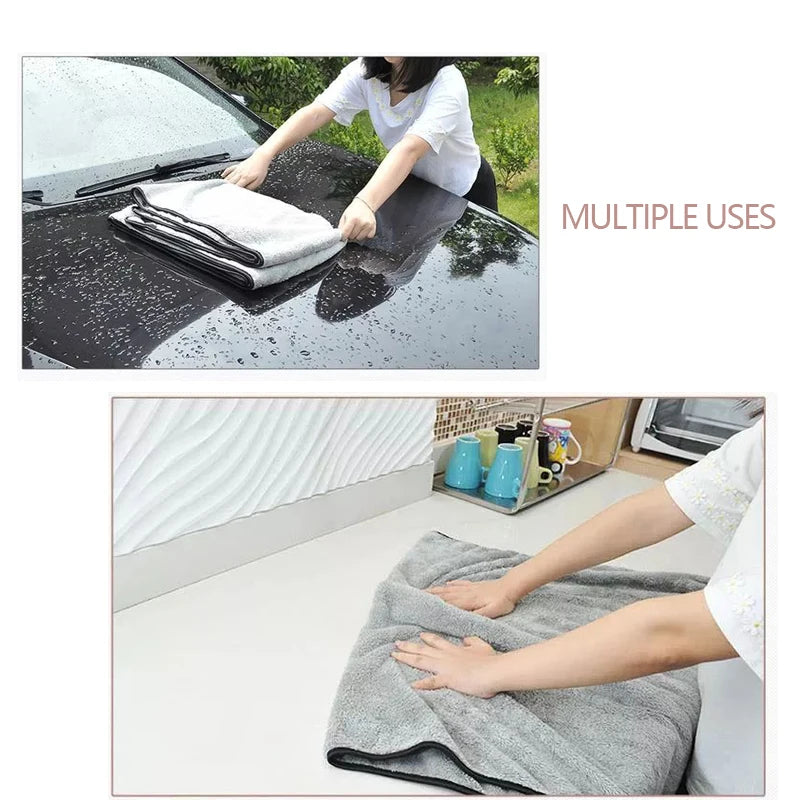 SEAMETAL Microfiber Car Wash Towel - Fast Drying, Extra Soft, High Absorption Cloth