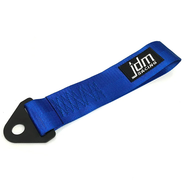 JDM Racing Nylon Tow Strap – Front & Rear Bumper Towing Rope
