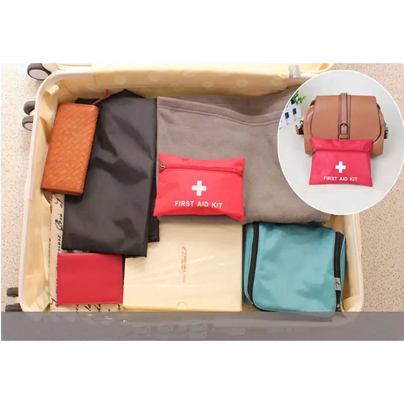 50pcs Portable First Aid Kit - Car Emergency Medical Bag