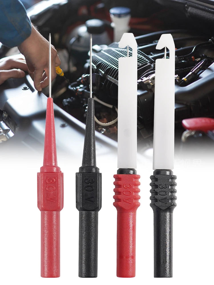 30V Auto Multimeter Test Leads - Back Piercing Probe Diagnostic Tool Set