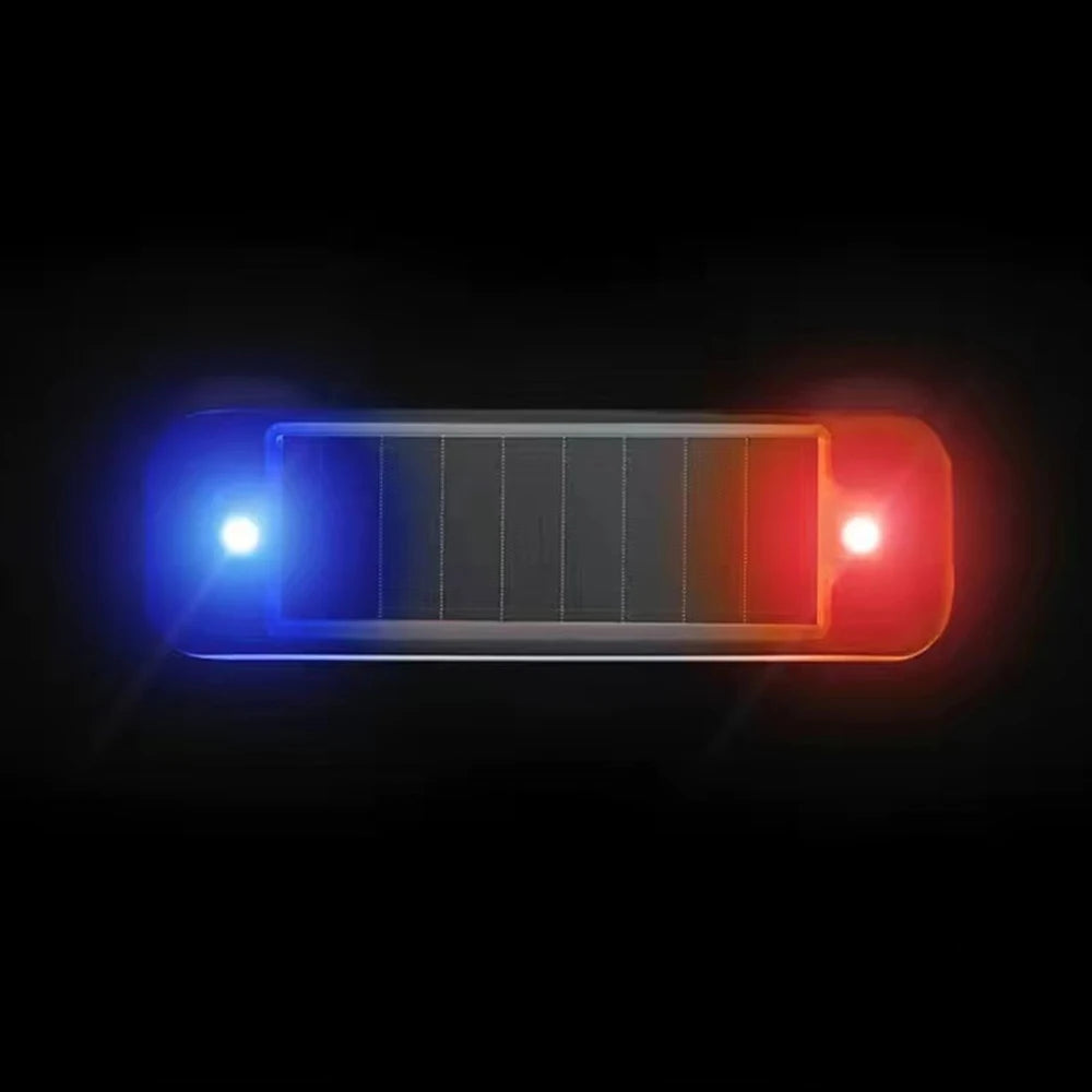 Mini LED Solar Powered Car Warning Light – Flashing Anti-Theft Alarm Lamp