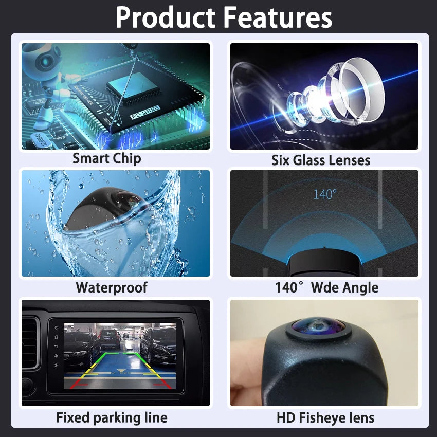 CCD Rear View Backup Camera for Ford Focus C307, Fiesta & Kuga (2008-2014) and Jaguar F-Type (2013-2015)