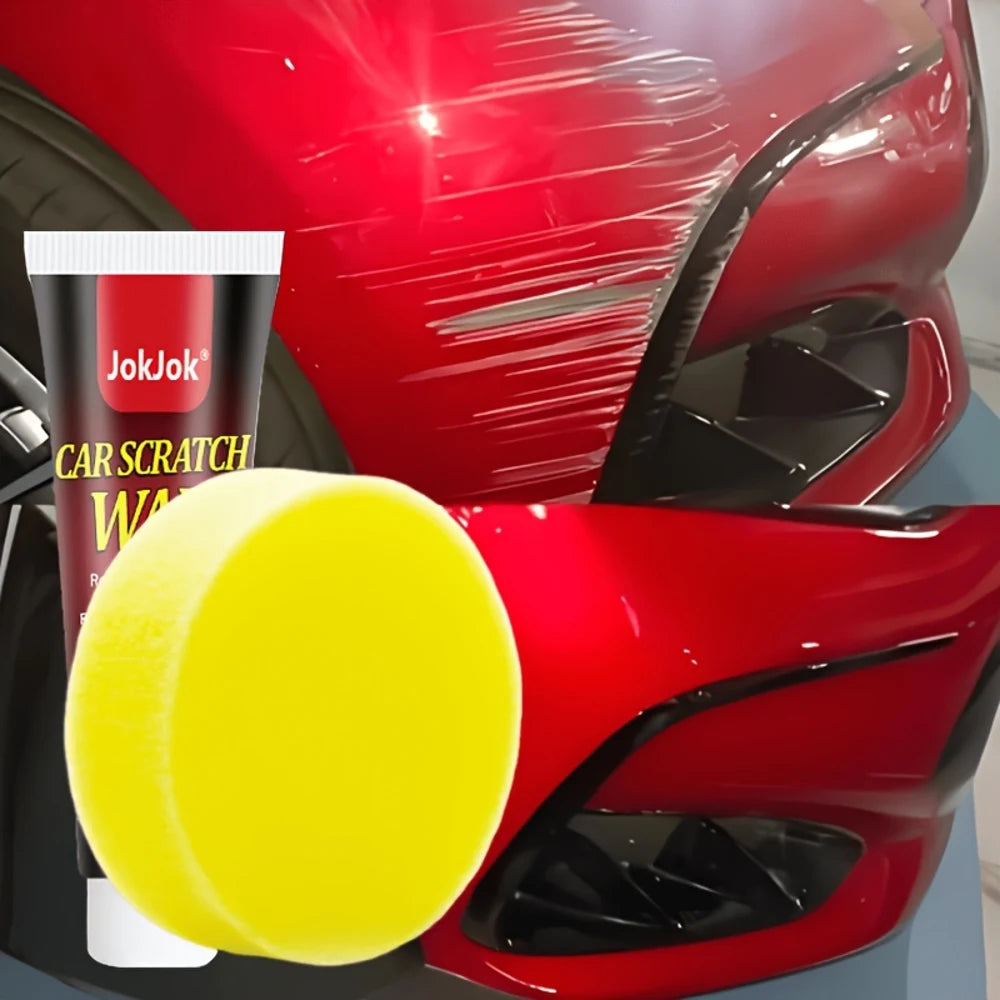 Car Scratch Repair Wax - Paint Scratch Remover with Polishing Sponge