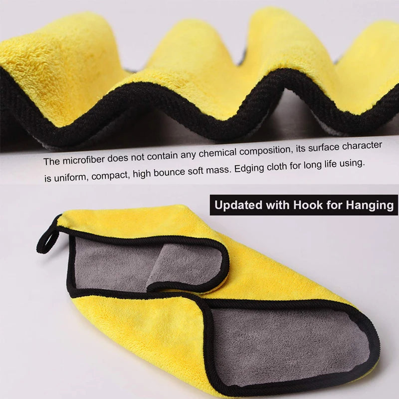 Car Wash Microfiber Towel - Cleaning & Drying Cloth, 30x30cm