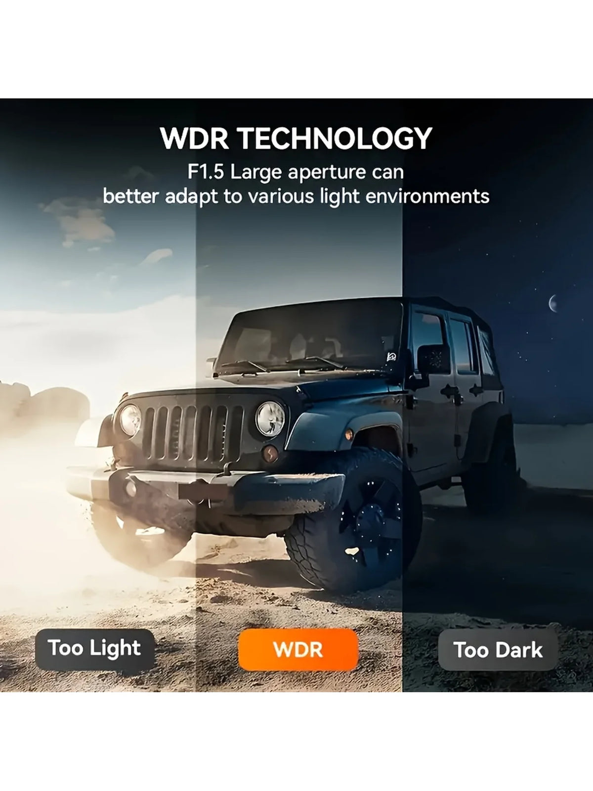 Dual Dash Cam - Front 1080P & Inside 720P with IR Night Vision, Loop Recording & Wide Angle Lens