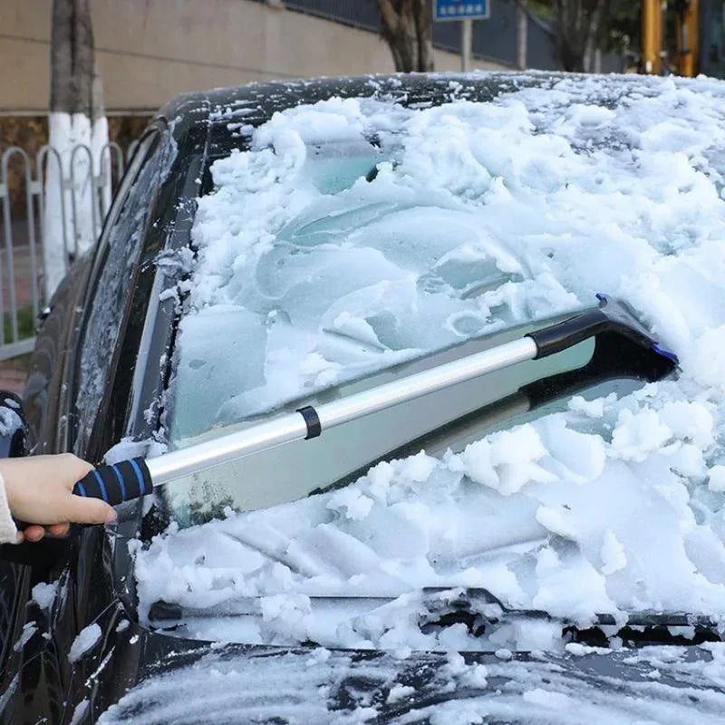 Extendable Aluminum Ice Scraper & Snow Brush for Car Windshields