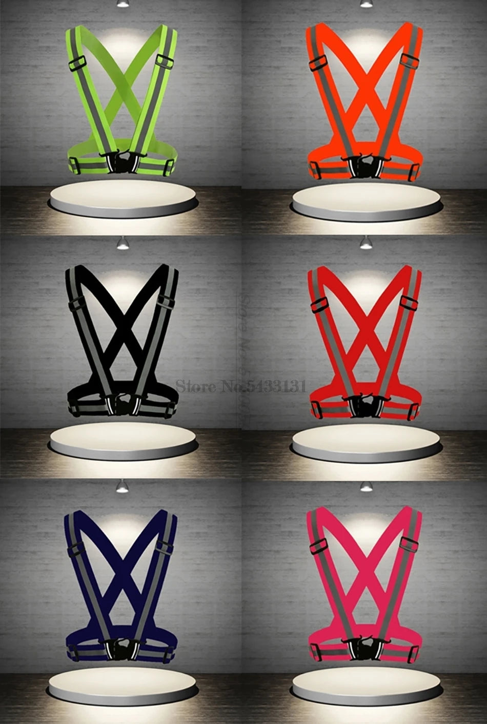 Motorcycle Reflective Safety Vest - High Visibility Riding Gear