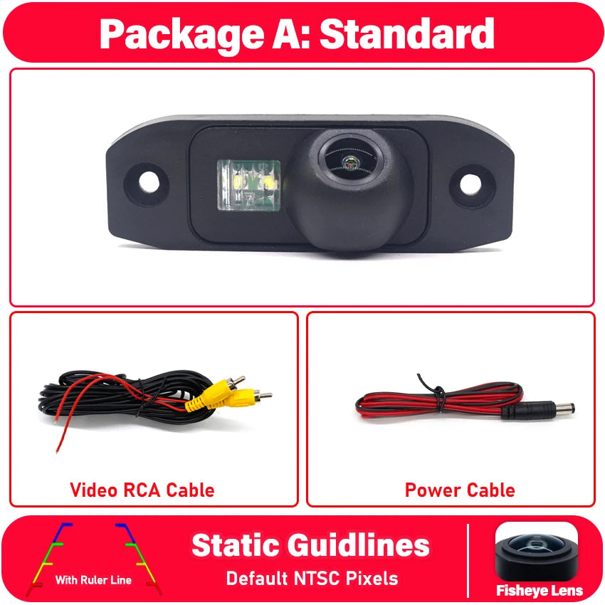 Full HD Night Vision Rear View Backup Camera for Volvo XC90 (2002-2014)