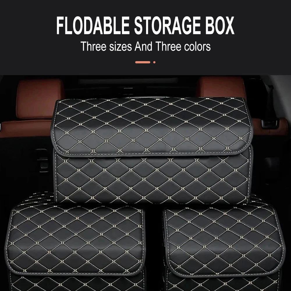 Premium Foldable Car Trunk Organizer – Large Capacity Storage Box for SUV, Sedan & Hatchback