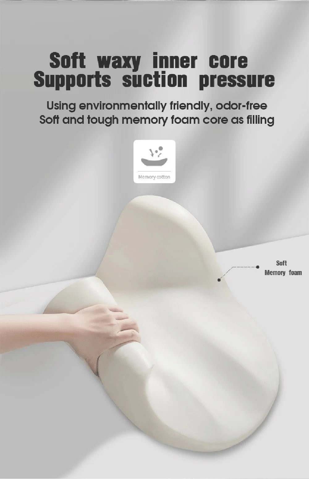 Memory Foam Car Headrest & Lumbar Support Pillow