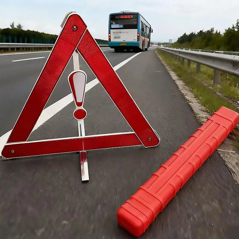 Warning Triangle Kit - Foldable Roadside Emergency Set