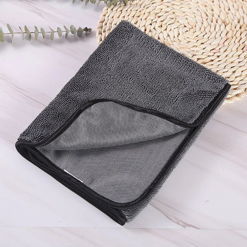 Microfiber Twist Car Wash Towel - Professional Cleaning, Drying & Detailing Cloth