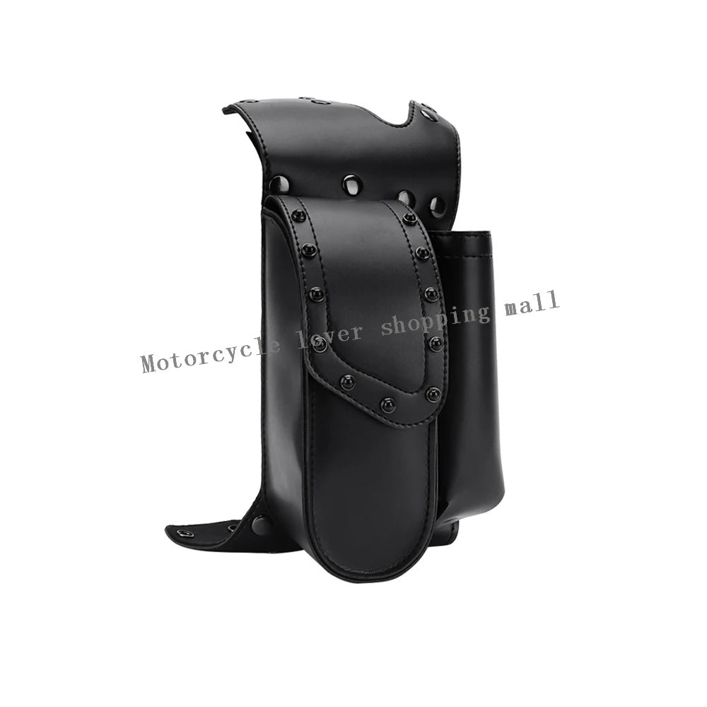 Motorcycle Saddlebag Tool & Water Bottle Holder - Guard Bag for Harley Touring, Road King, Electra Glide