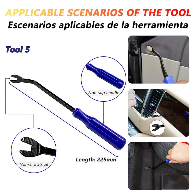 Car Trim Removal Tool Kit - Interior Panel & Dashboard Disassembly Set
