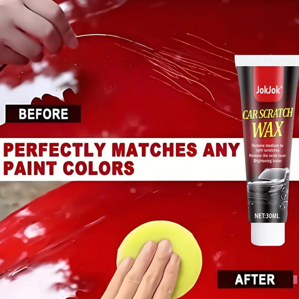 Car Scratch Repair Wax - Paint Scratch Remover with Polishing Sponge