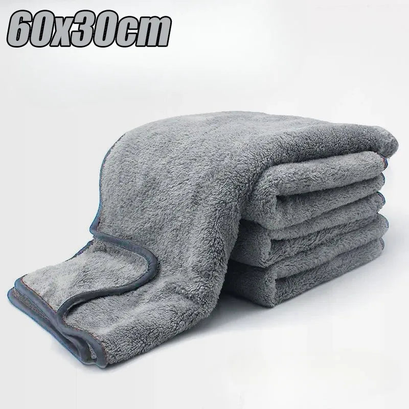 Microfiber Twist Car Wash Towel - Cleaning & Drying Cloth, 30x60cm