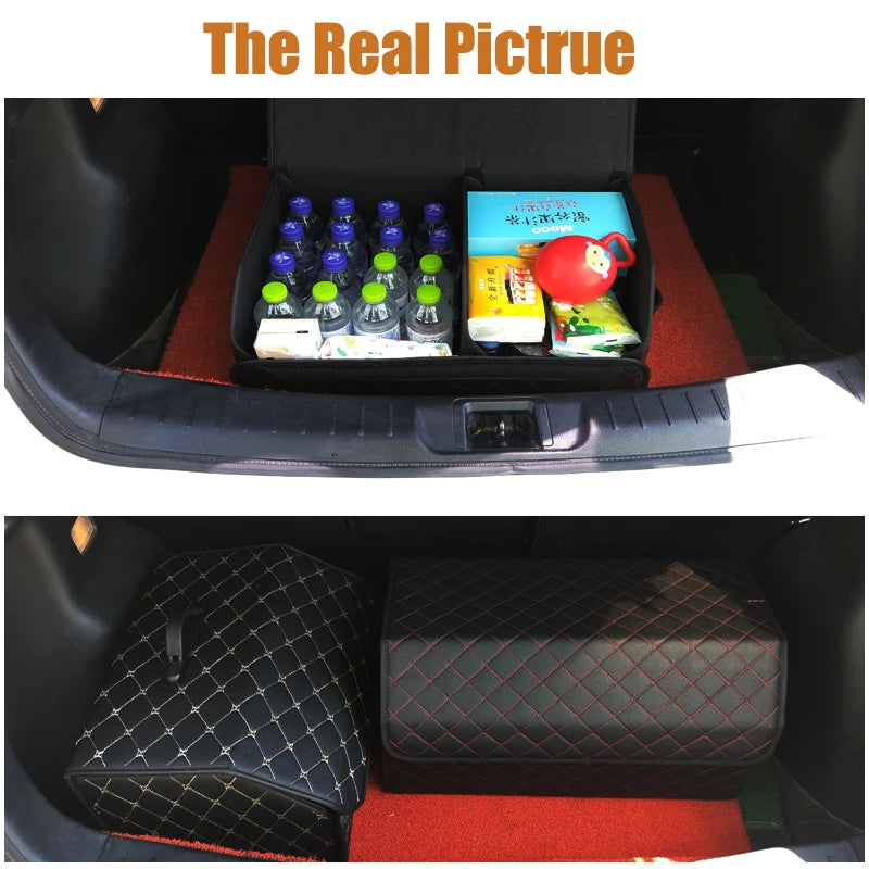 Premium Foldable Car Trunk Organizer – Large Capacity Storage Box for SUV, Sedan & Hatchback