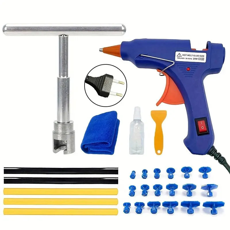 Paintless Dent Repair Kit - Auto Body Sheet Metal Dent Puller Hand Tool Set