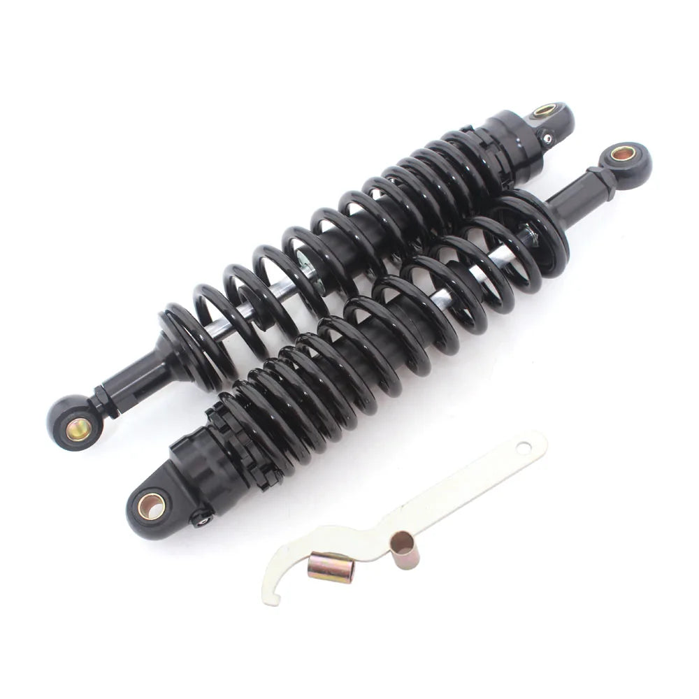 Motorcycle Rear Shock Absorbers - 360mm Universal Pair for Harley, Kawasaki, Honda, Yamaha, Suzuki, ATV