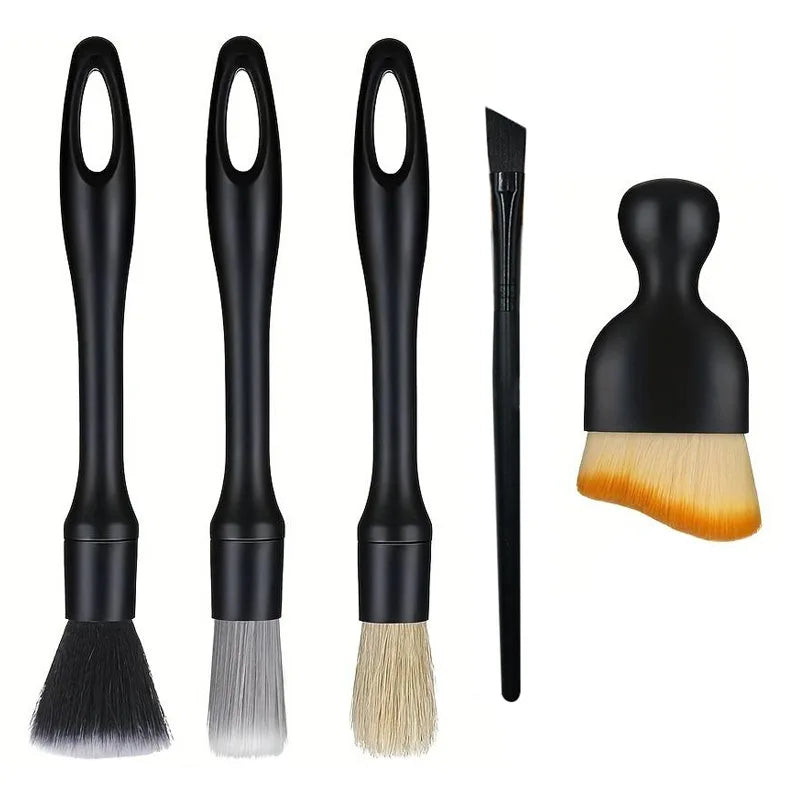 Car Cleaning Brush Set - Interior Detailing & Dust Brushes