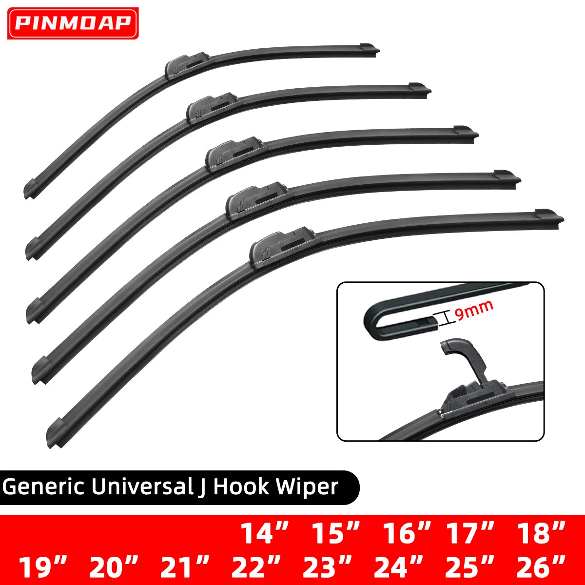 Universal Car Windshield Wiper Blade – Frameless Soft Rubber