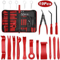 Car Trim Clip & Fastener Assortment Kit - 410pcs Retainer Set with Panel Removal Pry Tools