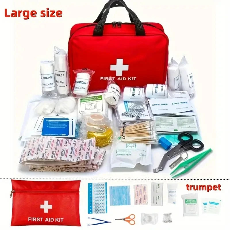 Car Portable First Aid Kit - Emergency Health & Safety Bag