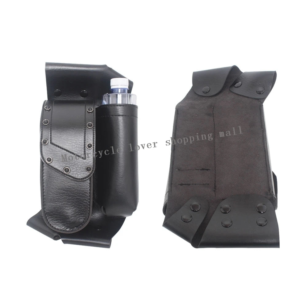 Motorcycle Saddlebag Tool & Water Bottle Holder - Guard Bag for Harley Touring, Road King, Electra Glide