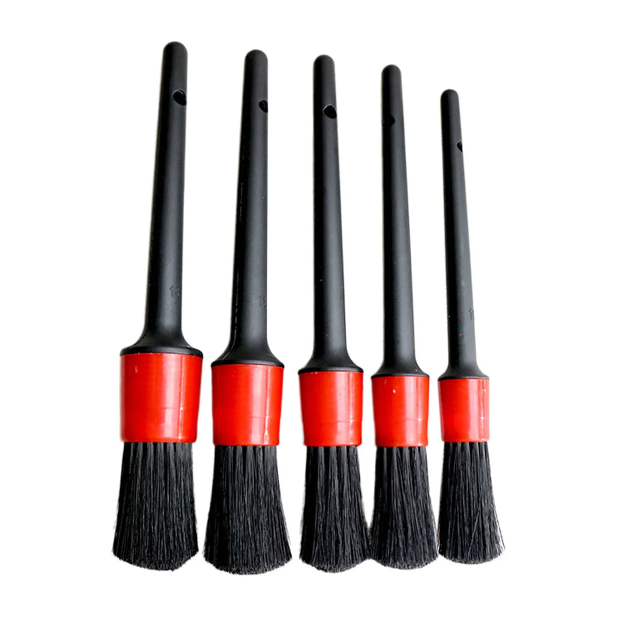 5Pcs Car Cleaning Brush Kit - Interior & Wheel Detailing Set
