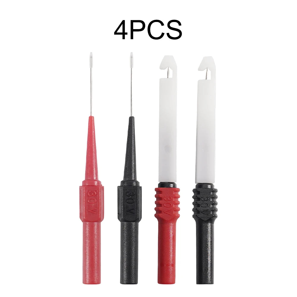 30V Auto Multimeter Test Leads - Back Piercing Probe Diagnostic Tool Set