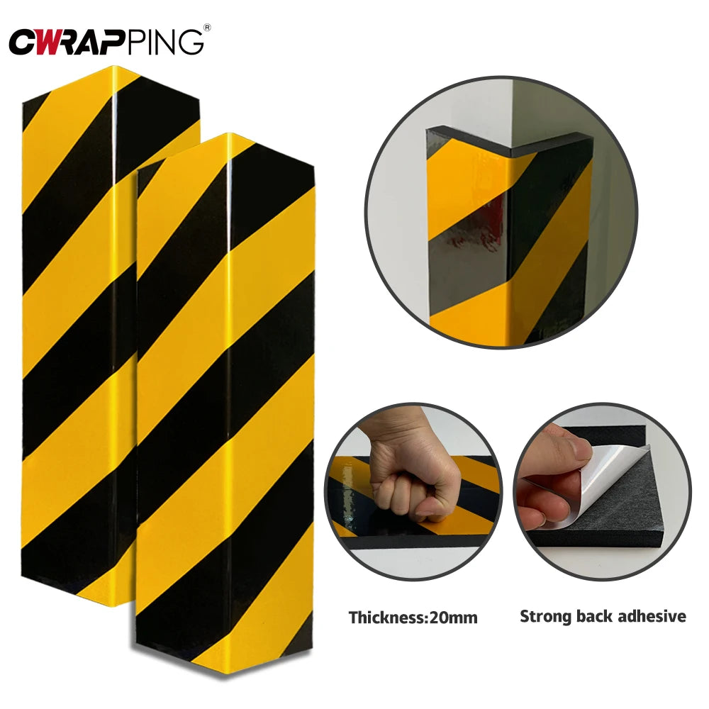 Car Door Edge Protector Foam Guard – Self-Adhesive Reflective Bumper