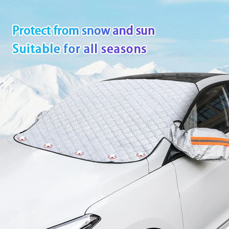 Magnetic Windshield Snow Cover | Waterproof Frost & Ice Shield