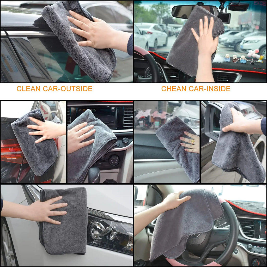 Microfiber Car Drying Towel - Super Absorbent Cleaning & Polishing Cloth