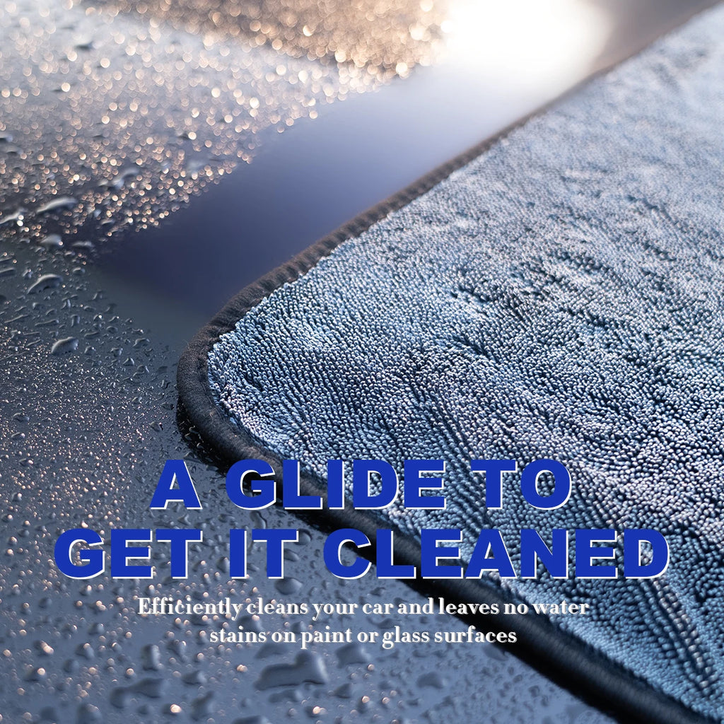 Microfiber Twist Car Wash Towel - Professional Cleaning, Drying & Detailing Cloth