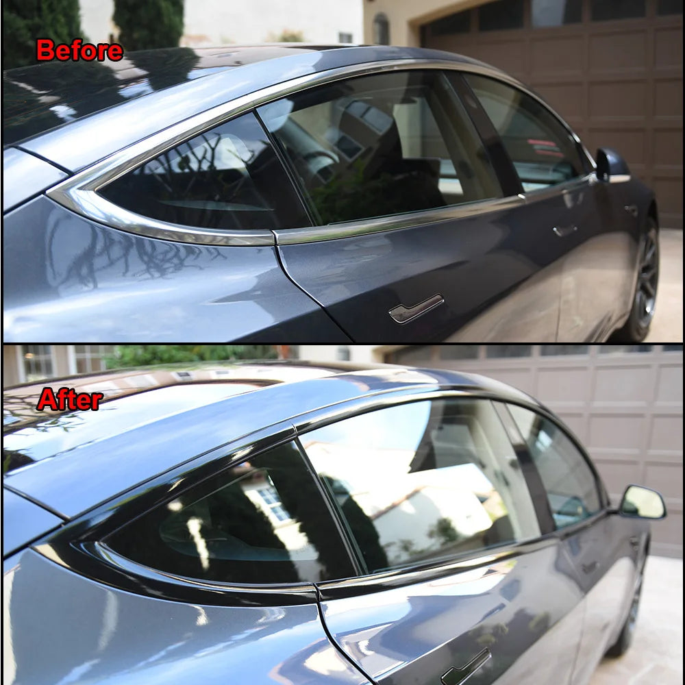 Car Sticker Vinyl Wrap Stripe – Glossy Black Trim Film