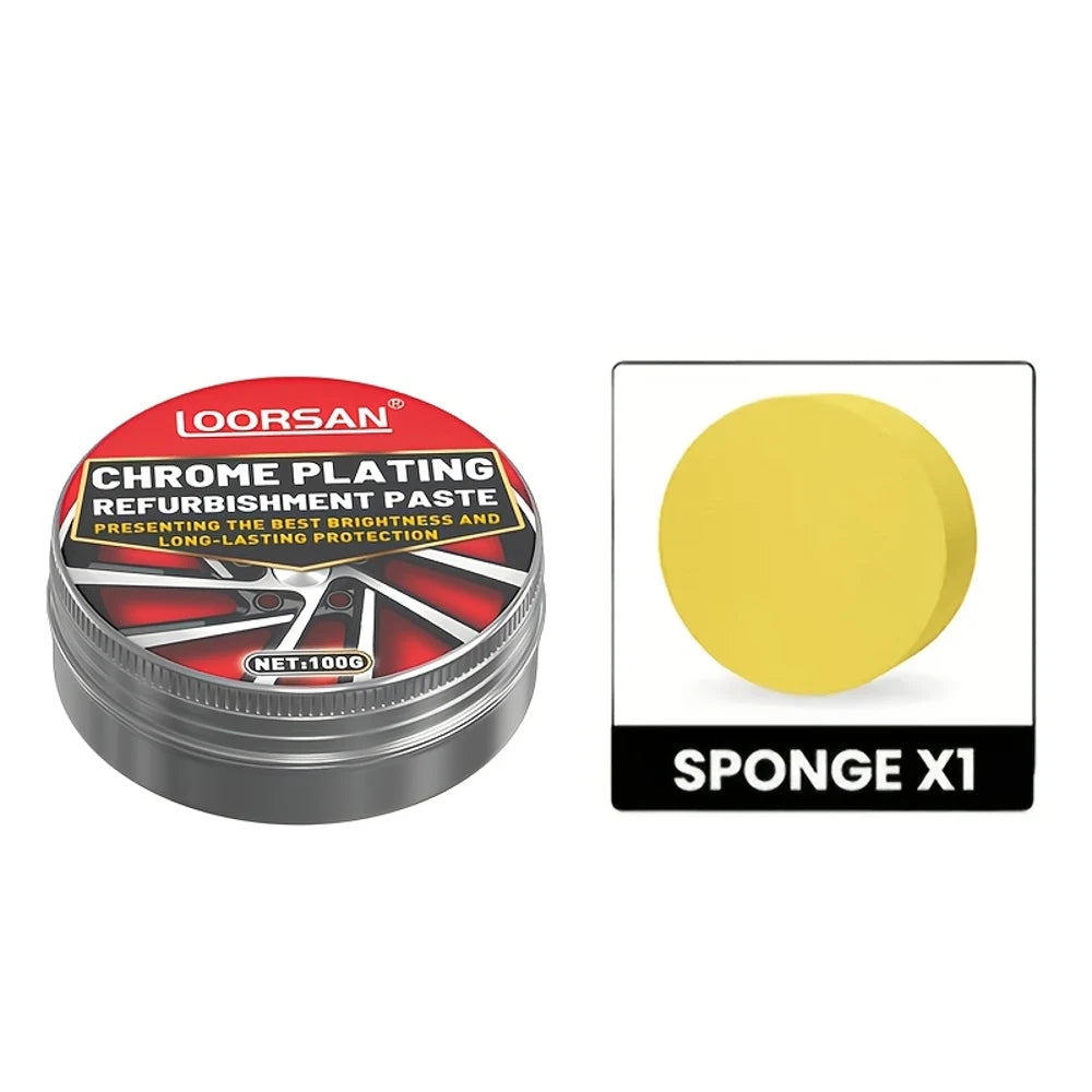 Chrome Plating Refurbishment Paste - Rust & Oxidation Remover Polish Kit