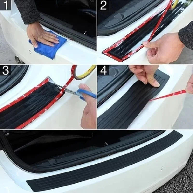 Universal Rear Bumper Guard – PVC Rubber Protector Strip