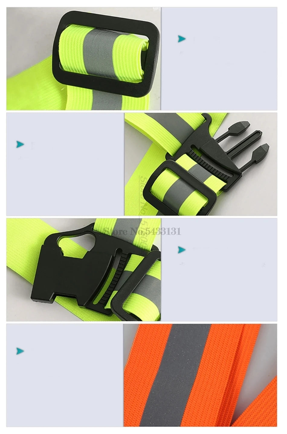 Motorcycle Reflective Safety Vest - High Visibility Riding Gear