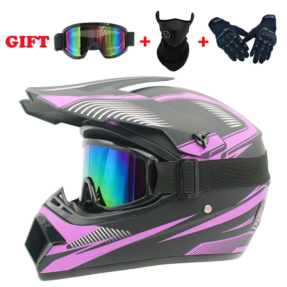 Youth Motorcycle Helmet - Off-Road Dirt Bike ATV DOT Certified
