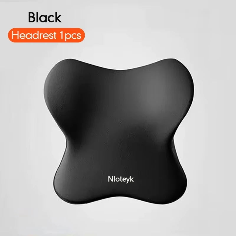 Memory Foam Car Headrest & Lumbar Support Pillow