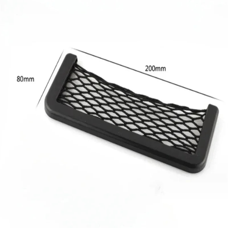 Car Seat Side Mesh Storage Pocket – Elastic Net Organizer