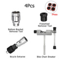 Bicycle Repair Tool Kit - Flywheel Remover, Chain Breaker, Crank Puller & Spoke Wrench for MTB & Road Bike Maintenance