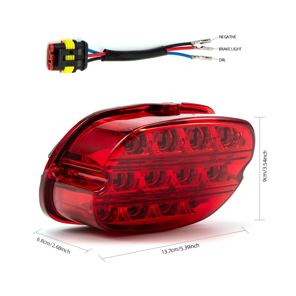 Motorcycle LED Taillight - Rear Brake Light for Harley Sportster & Dyna