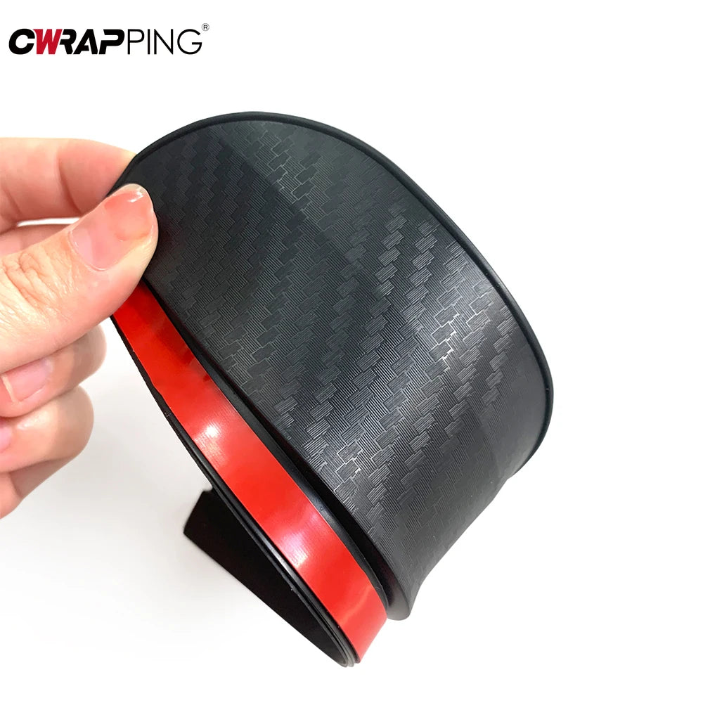 2Pcs Car Mirror Rain Eyebrow – Carbon Fiber Sun Visor Cover