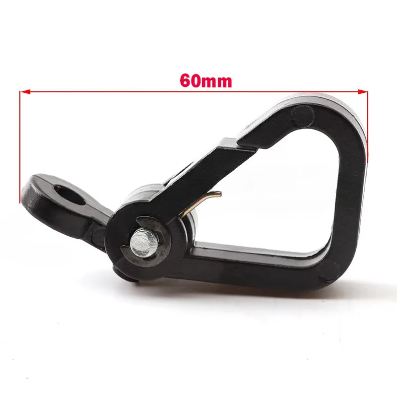 Motorcycle Spring Clip Hook - Universal Snap Hook for Luggage, Helmet & Bottle