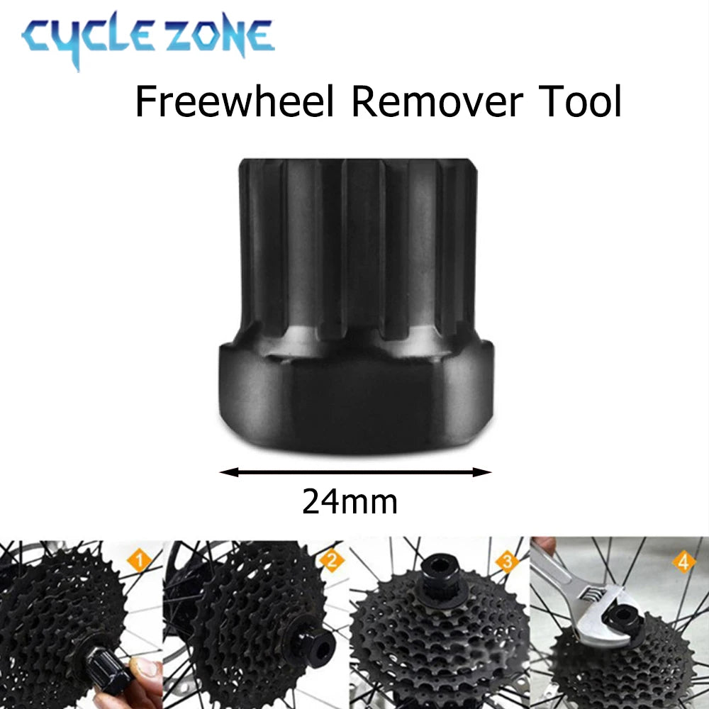 Bicycle Repair Tool Kit - Flywheel Remover, Chain Breaker, Crank Puller & Spoke Wrench for MTB & Road Bike Maintenance