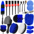 Car Detailing Brush Set - Interior & Exterior Cleaning Kit, 20/23pcs